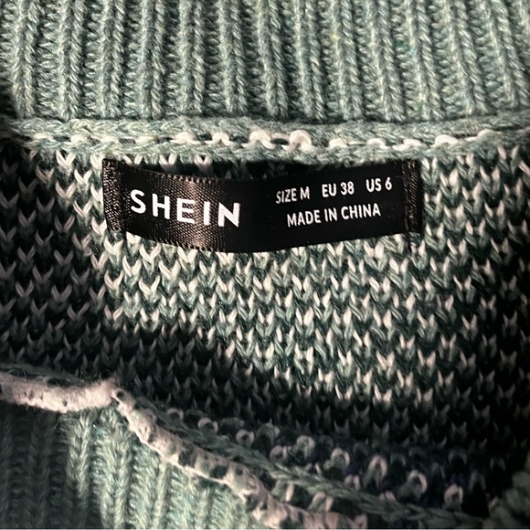 Blue Abstract Sweater - Picture 3 of 4